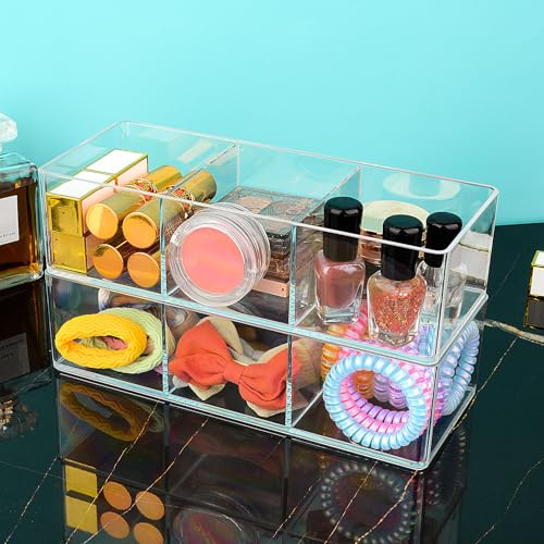 JessLab Acrylic Organizer, 2PK Cube Sections Makeup - Image 6