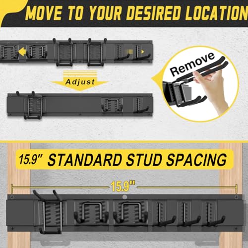 64'' Garage Tool Organizer Wall Mount, 18 PCS | Home Organization - Image 4