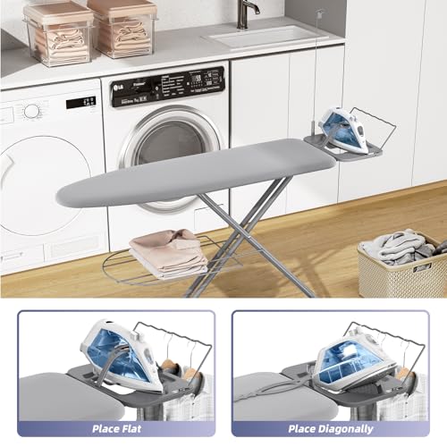 Multi Functional Ironing Board with Clothes Shelf and Cord Holder - Image 6