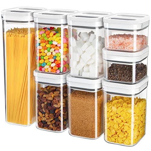 MR.SIGA 8 Piece Airtight Food Storage Container Set for Pantry - Image 2