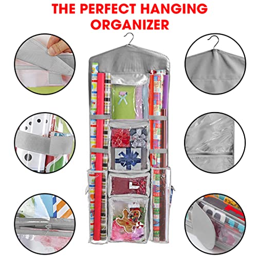 Wrapping Paper Storage Hanging Over the Door Wrapping - Image 6