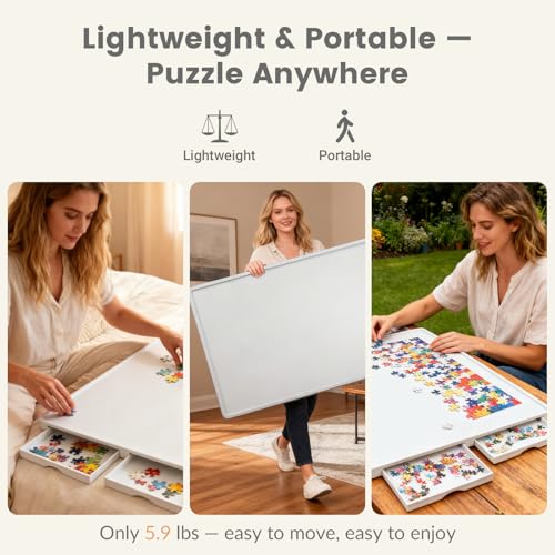 ALL4JIG 1000 Pieces Rotating Lightweight Plastic Puzzle - Image 7