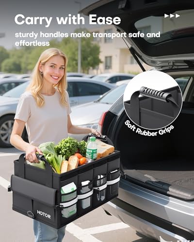 HOTOR Car Trunk Organizer - Foldable Car Storage for SUV - Image 8