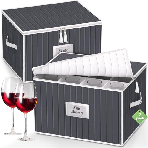 Wine Glass Storage Box, Glassware Storage Containers - Image 2