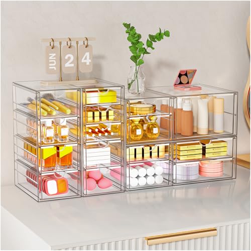 Stackable Storage Drawers, Acrylic Organizers,7 Drawers - Image 7