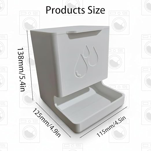 Dishwasher Tablet Storage Box with Slide Rail Mount - Under Cabinet Organizer Holder for Dishwasher Pods (Includes Mounting Screws)