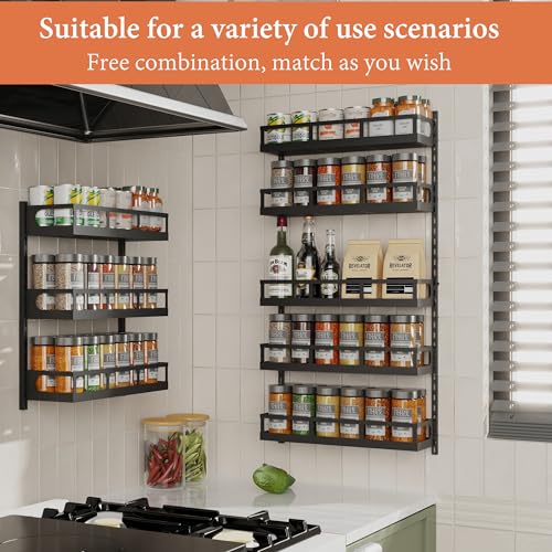X-cosrack Wall Mount Spice Rack Organizer 5 Tier - Image 4