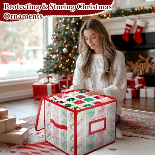 BlessedSeason Christmas Ornament Storage Box | Home Organization - Image 3