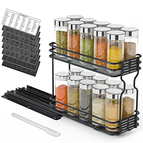 SpaceAid Pull Out Spice Rack Organizer for Cabinet, Heavy - Image 2
