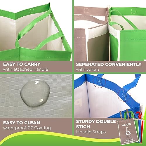 Separate Recycling Waste Bin Bags for Kitchen Office in Home - Image 5