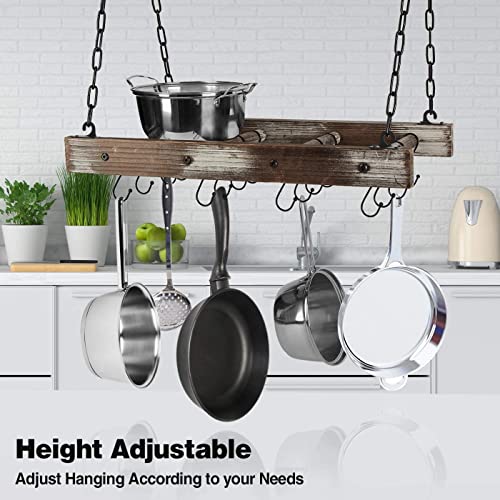 J JACKCUBE DESIGN Hanging Pot Rack Pan Ceiling Wall Mounted - Image 5