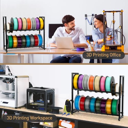 2 Tier 3D Printer Metal Filament Storage Rack for 16 - Image 7