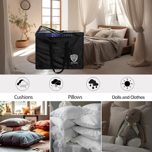 Outdoor Cushion Storage Bag with Zipper, Large Patio Storage Bags - Image 8
