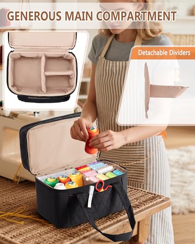 Fasrom Sewing Accessories Organizer, Large Sewing Storage Bag - Image 4