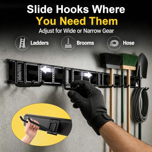 64" Garage Tool Organizer Wall Mount,900 lbs Heavy Duty - Image 5