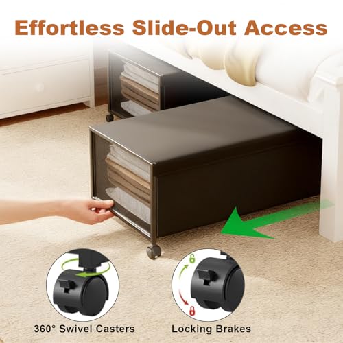 2Pack Under Bed Storage Containers,12 inch Height,31 inch Long - Image 5