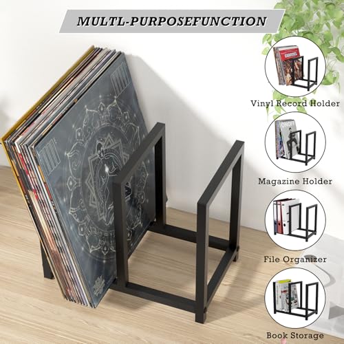 Vinyl Record Storage Holder, All Metal Tabletop Record - Image 8