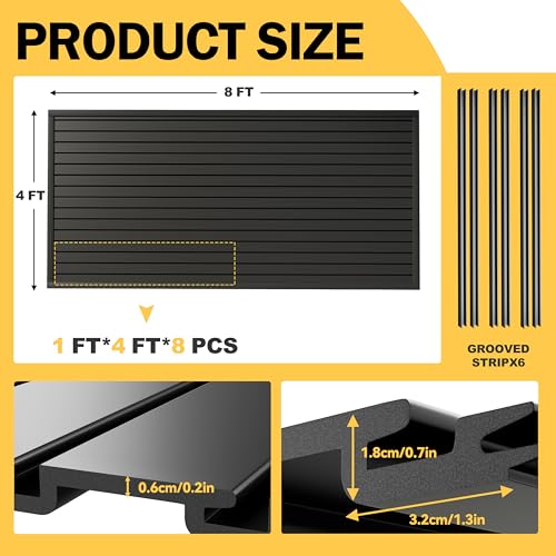 RORA Slat Wall, 4x8 ft Slatwall - Image 3