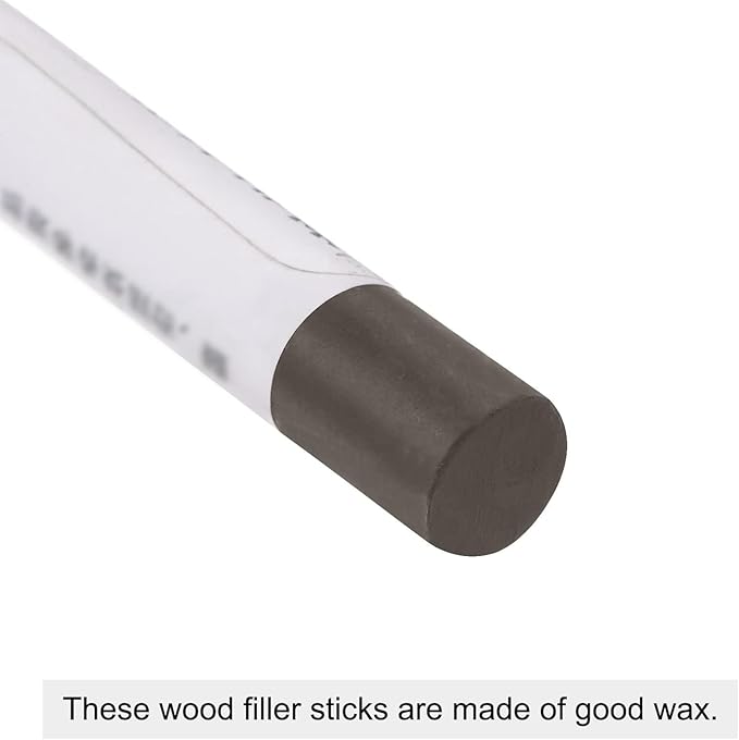 Unifizz Wood Wax Filler Stick, Furniture Crayons Wooden Repair Filler Stick Touch Up Wax Paint Pens for Scratches Holes Floor Laminate Tables Desks, Light Dim Gray,1 Count