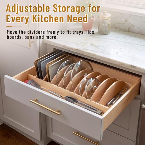 Nuanchu 1 Set Shelf Adjustable Deep Drawer Insert | Home Organization - Image 5