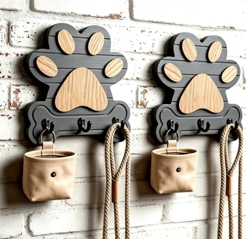 2pcs Dog Leash Holder for Wall, Dog Leash Holder - Image 2