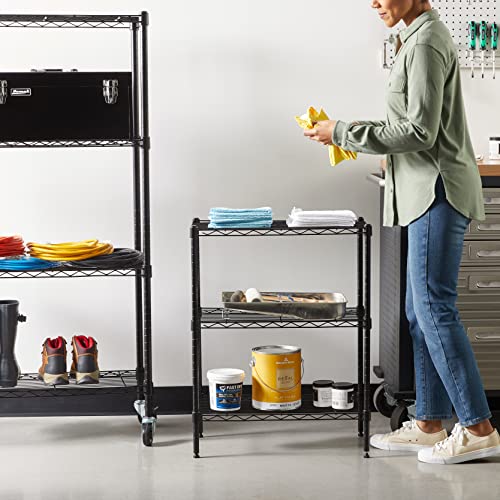 Amazon Basics 3-Shelf Adjustable Heavy Duty Steel Wire Rack - Image 3