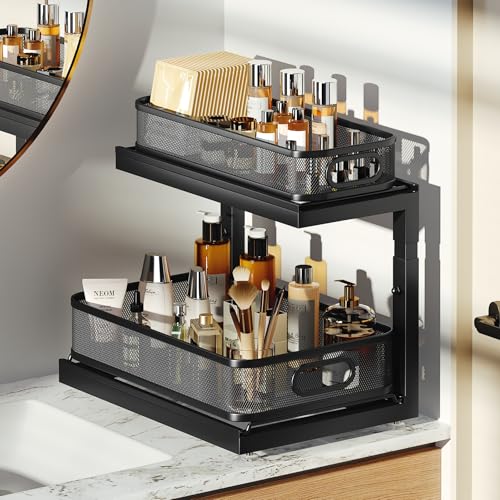 2-Pack Under Sink Storage Organizer with 2-Tier Slide Out - Image 8