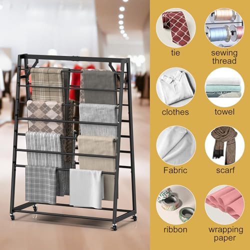 15 Tier Ribbon Organizer, Double-Sided Rolling Metal - Image 7