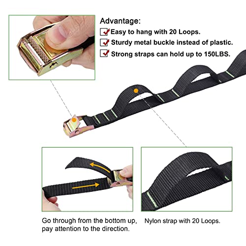 Ayaport Campsite Storage Strap Tent Camping Tree Hanging - Image 4