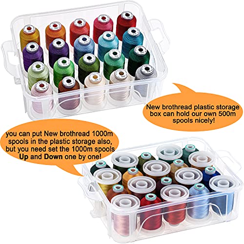 New brothread 4 Layer Stackable Clear Storage Box Organizer - Image 6