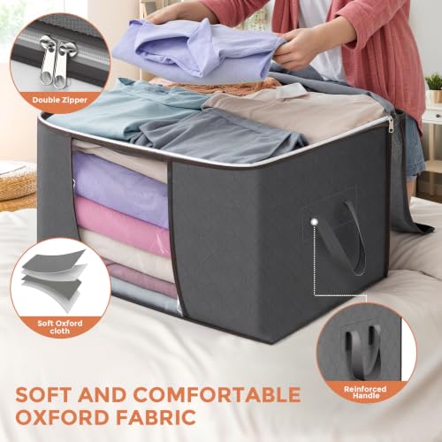 90L Large Storage Bags, 6 Pack Clothes Storage Bins | All Products - Image 5