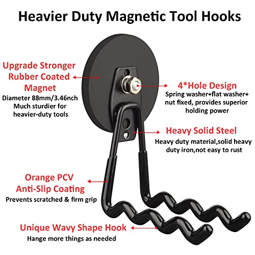 Uni-Mag Heavy Duty Magnetic Wave Hooks,Power Tool Organizer - Image 4
