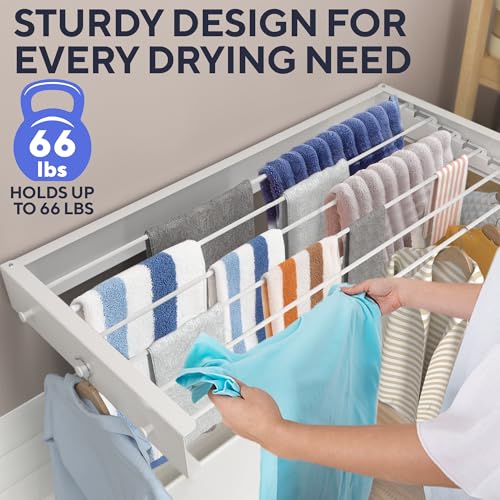 Foldable Wall Mounted Drying Rack 40 inch - Easy | Laundry & Clothing - Image 7