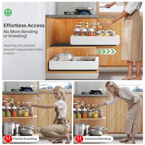 Pull out Cabinet Organizer, Expandable(12"-20") Heavy Duty Slide - Image 6