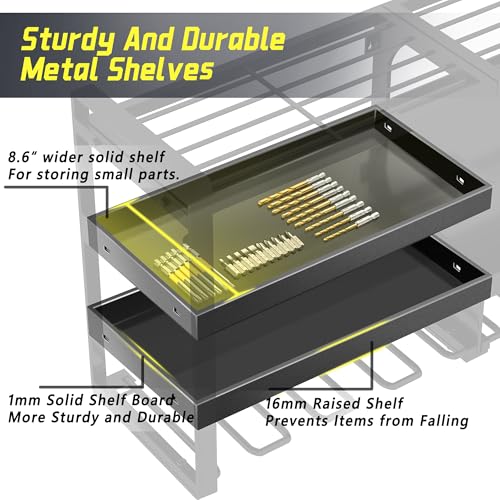 Power Tool Organizer Wall Mount,4 Layers Heavy Duty - Image 4
