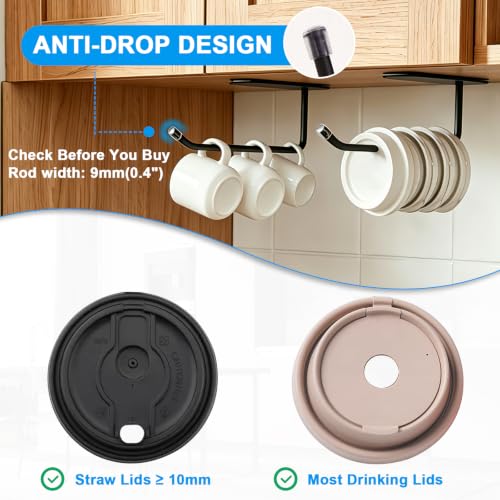 8 Pack Adhesive Cabinet Door Organizer - Image 5