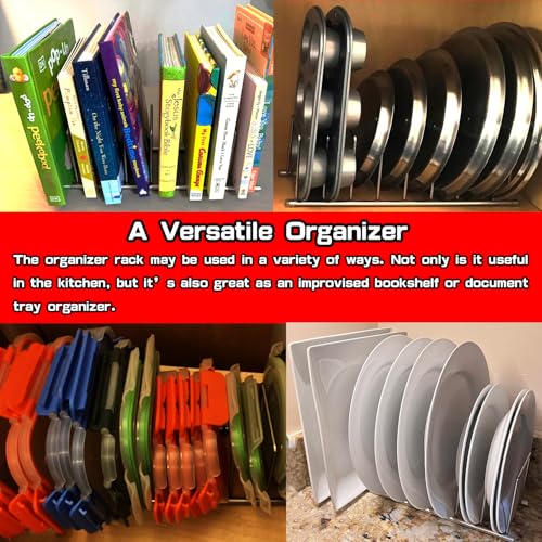 FitWell Kitchen Bakeware Organizer,Plate Racks - Image 5