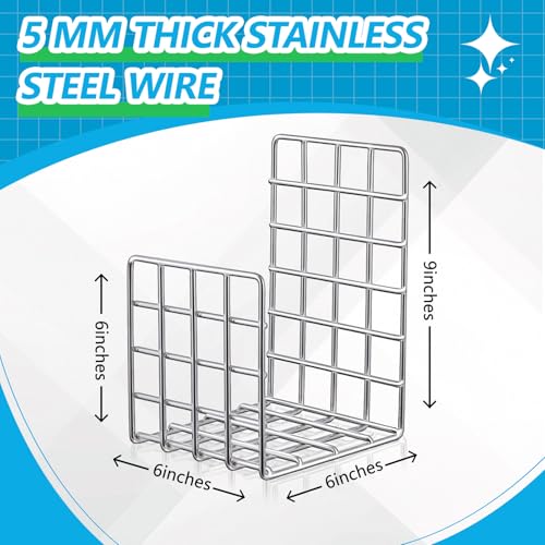 AceOrbit Metal Magazine Rack Holder, 304 Stainless Steel - Image 3