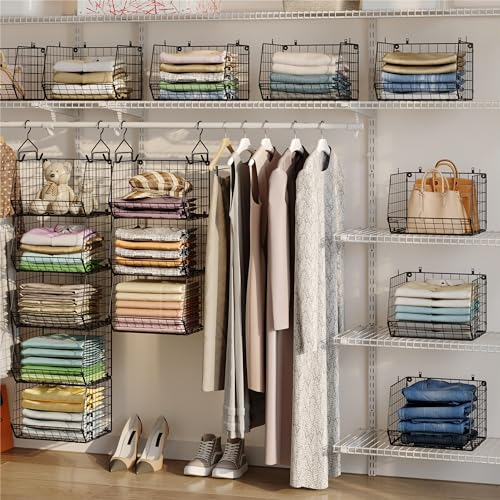 X-cosrack 5 Tier Closet Hanging Organizer, Clothes Hanging - Image 5