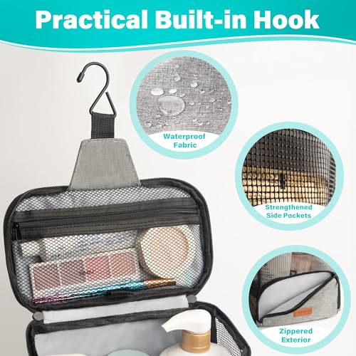 Hanging Toiletry Bag, Shower Caddy Tote Bag (Updated Version - Image 5