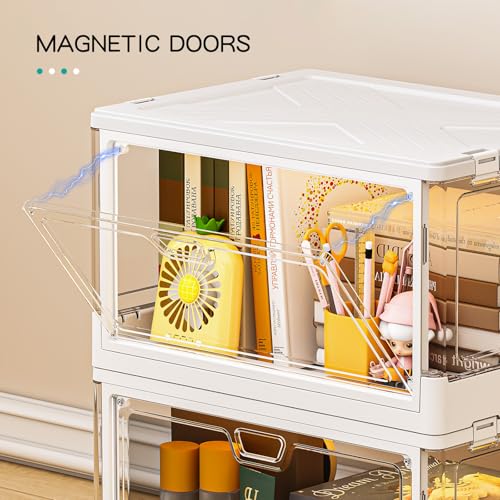 SNSLXH Clear Storage Bins with Lids, Stackable Storage Bins - Image 6