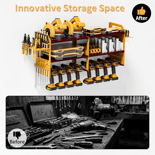 Large Power Tool Organizer Wall Mount, Drill Holder - Image 7