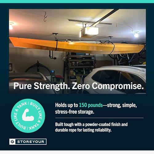 StoreYourBoard Kayak and Canoe Ceiling Hoist – Overhead - Image 4