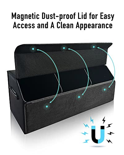 Car Trunk Organizer for SUV and Sedan, Black, 29.5 inches - Image 4