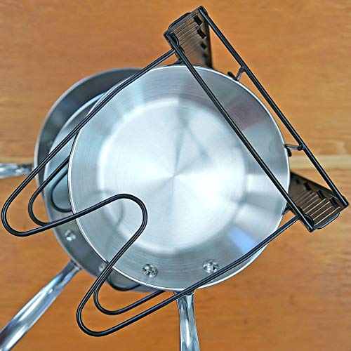 Southern Homewares Metal Pot and Pan Storage Rack – Black - Image 7