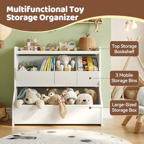 FOUCSSOMEI Kids Toy Storage Organizer for Easy Toy Cleanup - Image 6