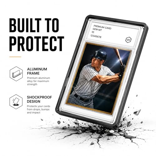 PSA Slab Protector 4 Pack, Tempered Glass Magnetic Display Case - Image 5