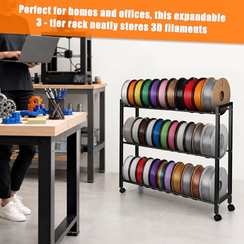3 Tiers Expandable 3D Printer Filament Storage Rack - Image 6