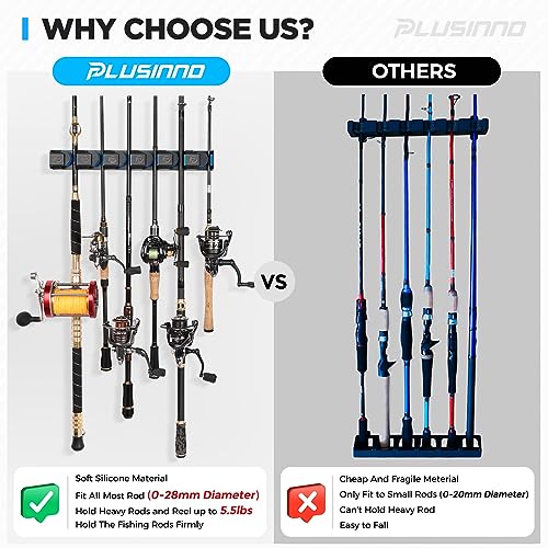 PLUSINNO V6 Vertical Fishing Rod Holder, Pole Holders for Heavy - Image 6