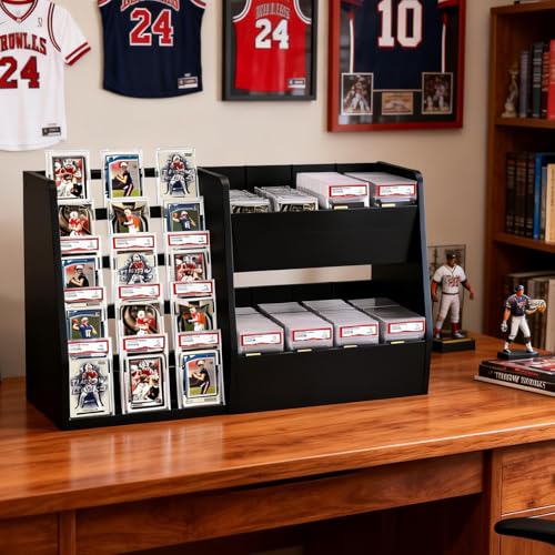 5-Tier Trading Card Display Case Stand- Holds Up to 200 - Image 7